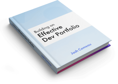 电子书《Building an Effective Dev Portfolio》的封面。
